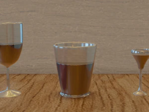 3d set of glasses 3D Model
