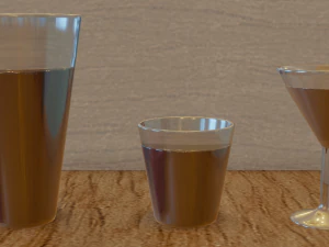 3d set of glasses 3D Model