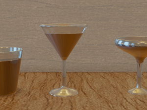 3d set of glasses 3D 모델