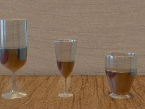 3d set of glasses 3D Model