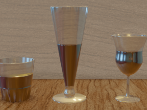 3d set of glasses 3D 모델