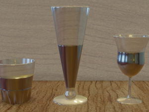 3d set of glasses 3D 모델