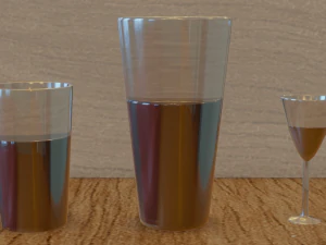 3d set of glasses 3D Model