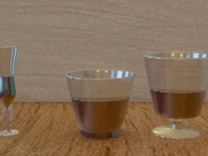 3d set of glasses 3D Model