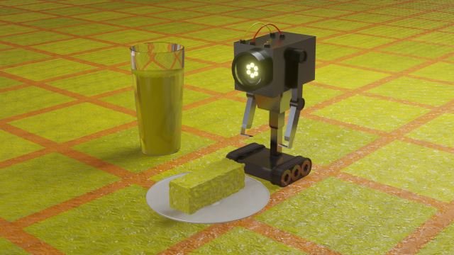 little robot 3D Model .c4d .max .obj .3ds .fbx .stl .blend 