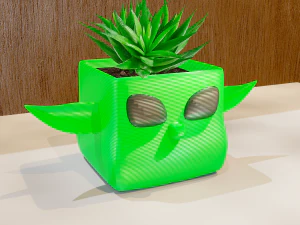 पॉट्स बेबी योडा - ग्रोगु - 3D प्रिंट मॉडल