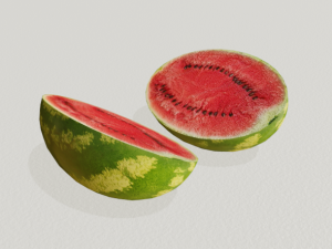 realistic watermelon 3D Model