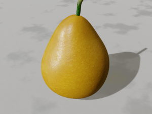 realistic pear Modello 3D