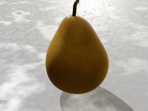 realistic pear Modello 3D