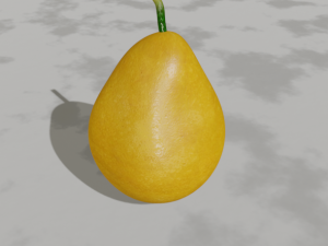realistic pear Modello 3D
