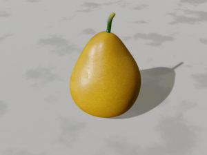 realistic pear Modello 3D