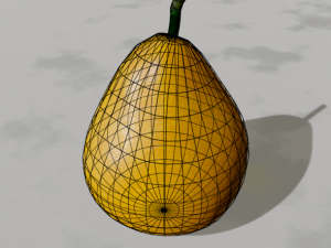 realistic pear Modello 3D