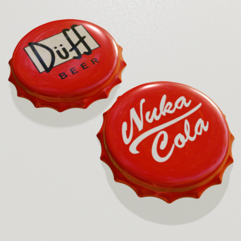 bottle tin cap edit 3D Model .c4d .max .obj .3ds .fbx .stl .blend 