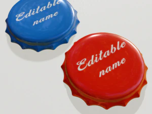 edit tutup kaleng botol Model 3D