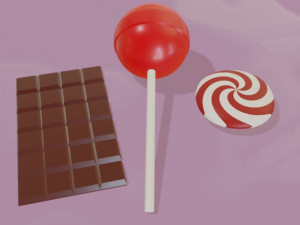 candy collection Modelo 3D