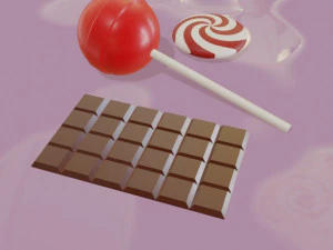 cole&ccedil;&atilde;o de doces Modelo 3D