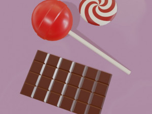 candy collection 3D Model