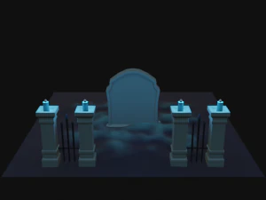 कब्रिस्तान 3D मॉडल