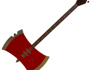 marceline bass axe with guitar 3D Model