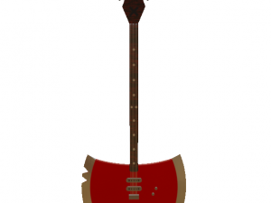 marceline bass axe with guitar 3D Model