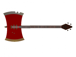 marceline bass axe with guitar 3D Model