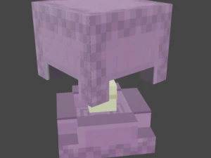 shulker minecraft 3D Model
