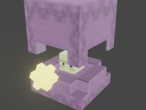 shulker minecraft 3D Model