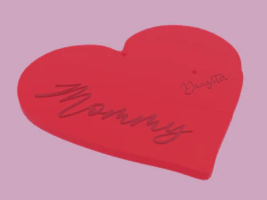 मातृ दिवस हार - माँ और बेटी 3D प्रिंट मॉडल