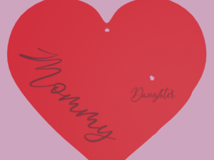 mothers day necklace - mother and daughter 3D Принт Модель