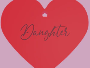 mothers day necklace - mother and daughter 3D Print Model