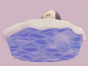 mothers day penguin mom and son 3D Model