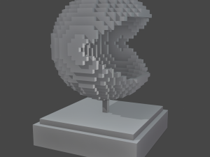 pac-man pixels figurine Modello di stampa 3D
