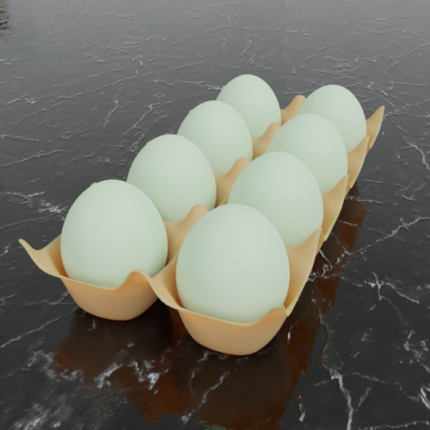 eggs box 3D Model .c4d .max .obj .3ds .fbx .stl .blend 