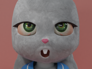furry rabbit 3D Модель