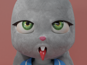 furry rabbit 3D Model