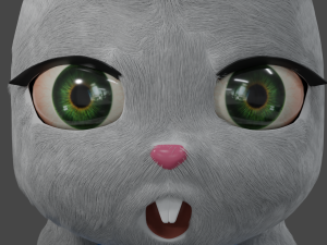 furry rabbit 3D Model