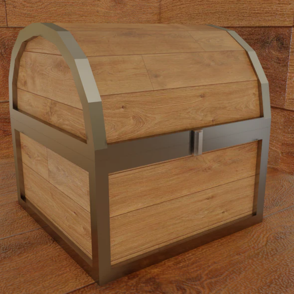 minecraft chest 3D Model .c4d .max .obj .3ds .fbx .stl .blend 