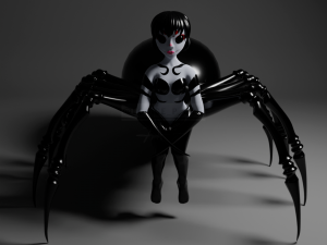 spider girl 3Dモデル