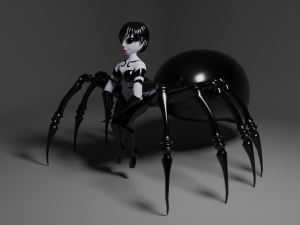 spider girl Model 3D