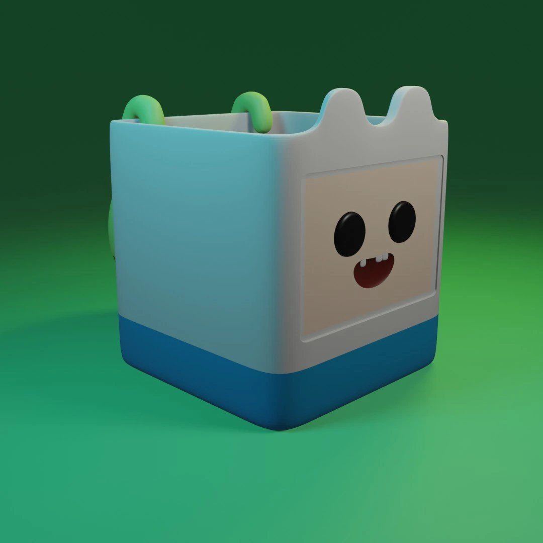 finn plant pot 3D Print Model .c4d .max .obj .3ds .fbx .stl .blend