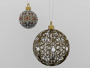 christmas balls 3D Model