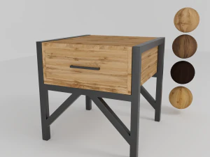 arm&aacute;rio de cabeceira Modelo 3D