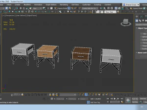 bedside cabinet 3D Model