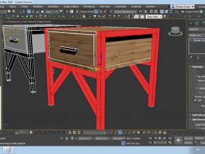bedside cabinet 3D Model