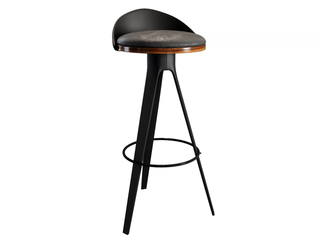 bar stool hoker falco 3D Model .c4d .max .obj .3ds .fbx .stl .blend 