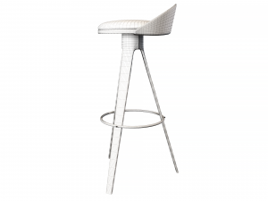 bar stool hoker falco 3D Model
