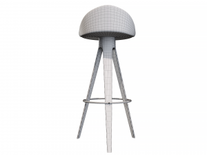 bar stool hoker falco 3D Model