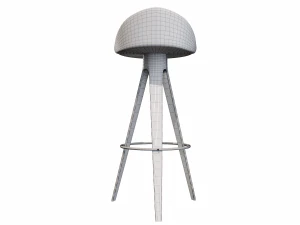 bar stool hoker falco 3D Model