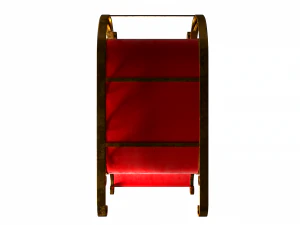 christmas santa sleigh 3D Model