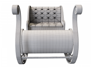 christmas santa sleigh 3D Model